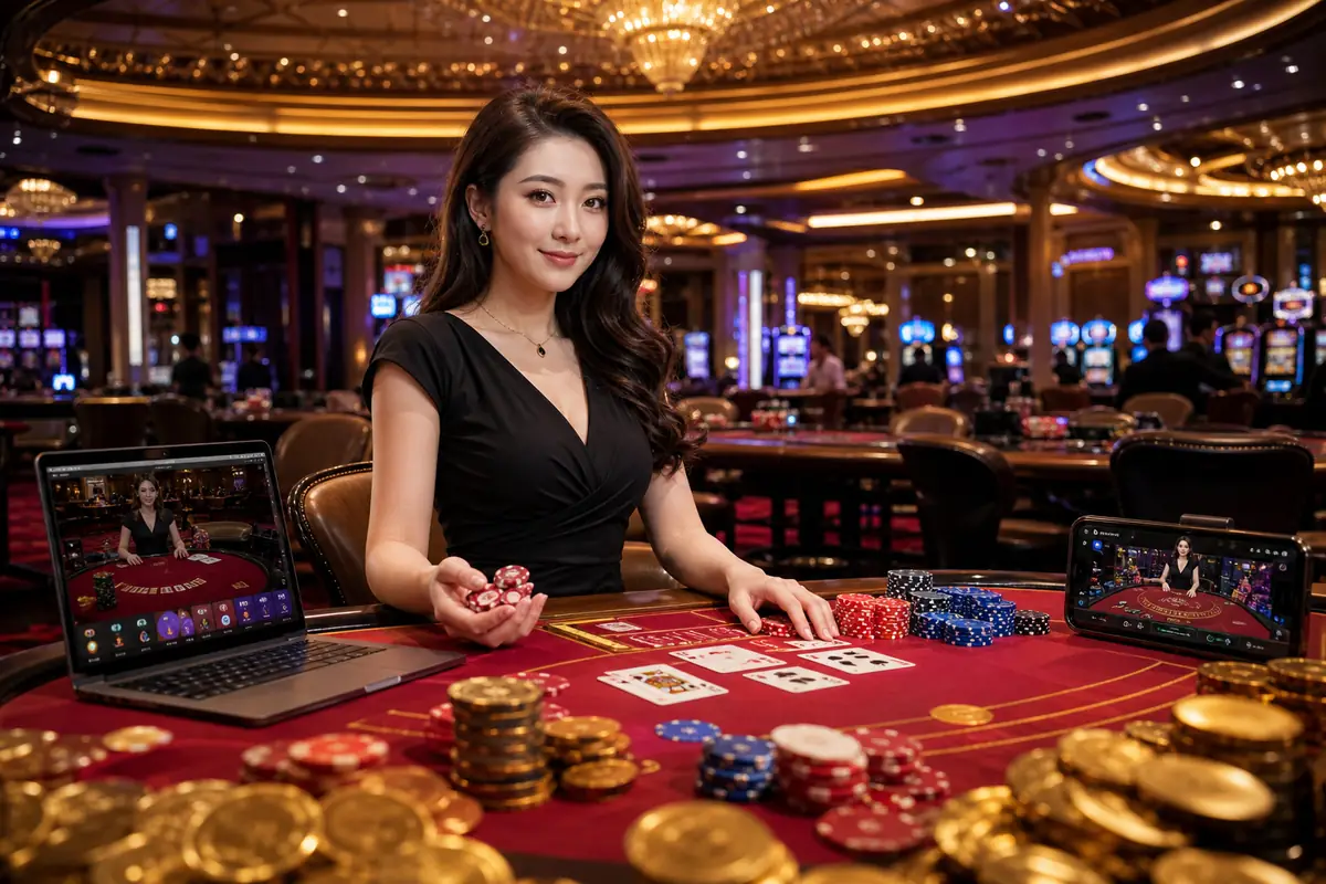 klpj161 Casino suasana meja live dealer